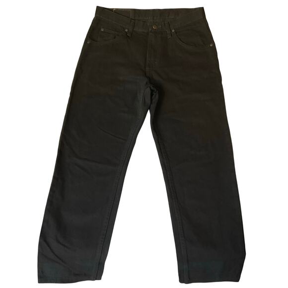 Wrangler Men Jeans size 32 x 30 Black Mid Rise Straight Fit - Picture 1 of 11